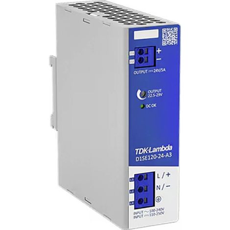 TDK-Lambda D1SE120-24-A3 Alimentatore per guida DIN 120 W Contenuto 1 pz.