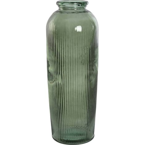 Vase vert éco-conçu en cristal recyclé et élégant - Vert éclatant en cristal recyclé (1/3)