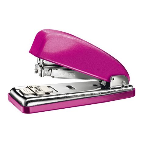 Grapadora petrus 226 classic wow fucsia metalizado capacidad 30 hojas en blister