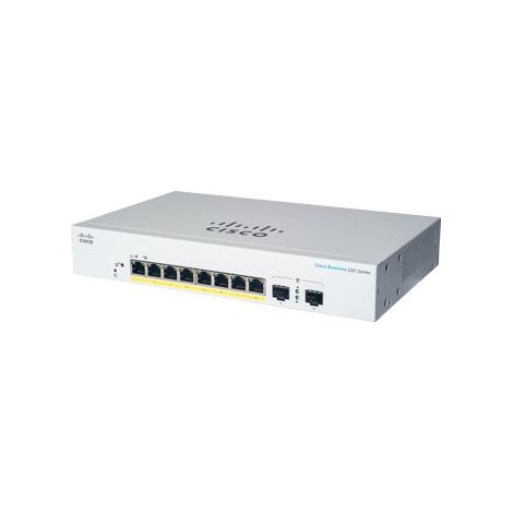 Cisco Commutateur Intelligent Business CBS220-8FP-E-2G 8 Ports GE PoE complète Ports SFP 2 x 1G Garantie matérielle limitée de 3 ans (CBS220-8FP-E-2G-EU) (CBS220-8P-E-2G-EU)