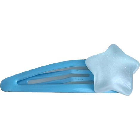 Barrette française décorative mignonne en forme de dessin animé, pince à cheveux en plastique et résine pour femme, étoile, accessoire de coiffure pour étudiante (1/5)