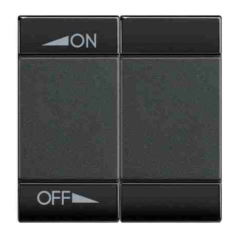 BTIL4911M2AIN Copritasto LivingLight 2 funzioni con serigrafia ON OFF
