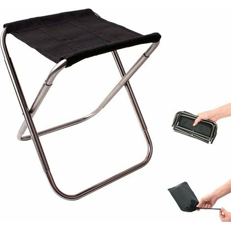 Tabouret pliant de camping, tabouret de chaise de pêche, tabouret pliant en alliage d'aluminium (1/5)