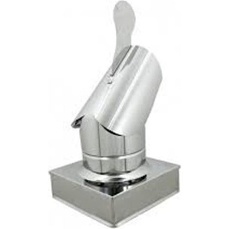 FUMAIOLO GIREVOLE A GALLETTO ZINCATO CM 42 x 42 X STUFE FORNO A LEGNA DF 703658 (1/2)