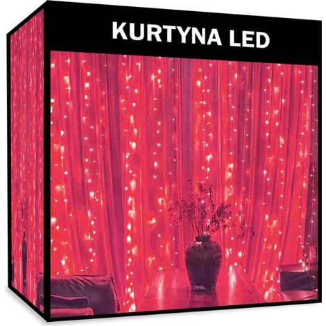 Tenda luminosa a ghiaccioli con 100 LED rossi e presa di collegamento, resistente agli agenti atmosferici, per esterni IP44 (1/5)