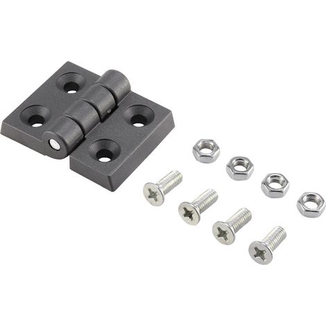 Basetech Kunststoff-Scharnier 60x45x8mm 60 mm 1 St.