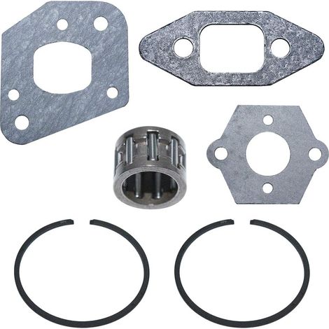 Jeu de joints de carburateur pour tronçonneuse Partner 350 351 370 390 avec segment et roulement à aiguilles (1/5)
