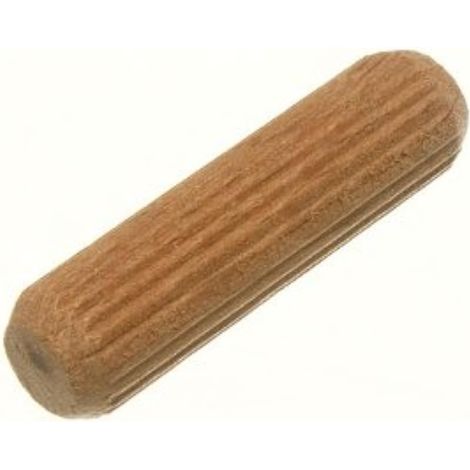 One Stop DIY Lot de 500 chevilles cannelées en bois dur M10 x 60 mm
