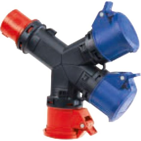 Rosi multiplikator 3 ausgänge mit 16a 5p stecker ip54 - 1001860