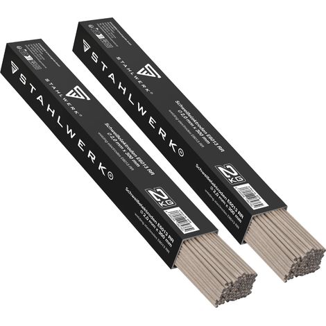 STAHLWERK 2 x Stabelektroden AWS E6013RR dick rutilumhüllt 2 mm x 300 mm 2 kg