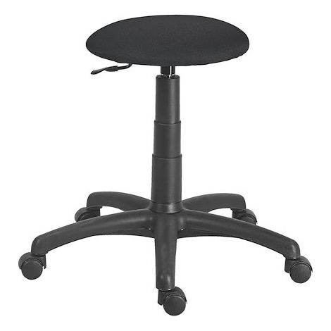 Tabouret Saturn tissu noir