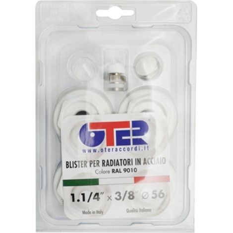KIT BLISTER PER RADIATORI IN ACCIAIO Misura: FL 56  1"1/4 x 3/8 (1/2)