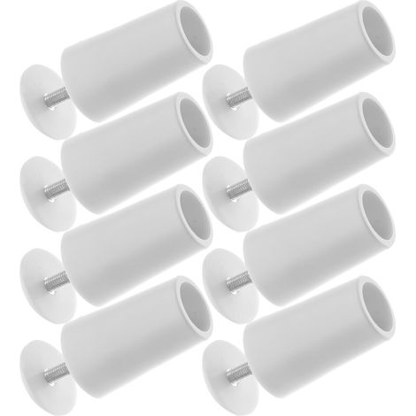Butoirs de Fenêtre en Plastique Blanc, Surface Lisse et Robuste, Lot de 8 Pièces pour Remplacement de Moustiquaire et Butée de Store, Accessoires Pratiques pour Volets Roulants (1/5)