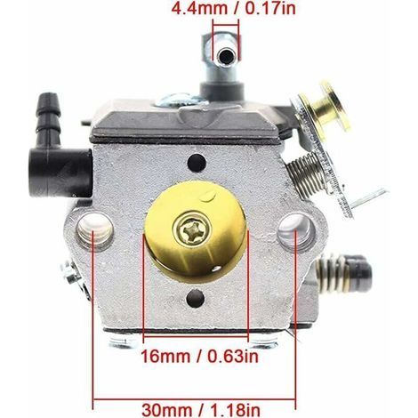 Carburateur de rechange pour tronçonneuse Stihl 028 028AV 028 Super, remplace Walbro WT-16B, pour Tillotson HU-40, avec joint filtre à air filtre de ligne de carburant (1/4)