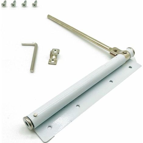 Ferme-Porte à Ressort Automatique en Acier Inoxydable Porte à Fermeture Automatique Closers réglable Monté en surface, pour Portes Intérieures Légères, 20 kg (1/5)