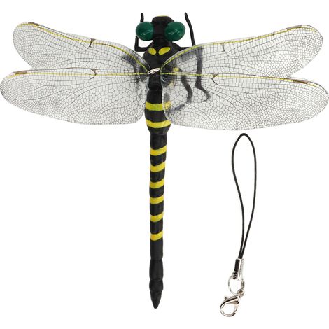 Figurine Réaliste de Libellule de 12cm avec Détails Fins et Épingle à Cordon (1/5)
