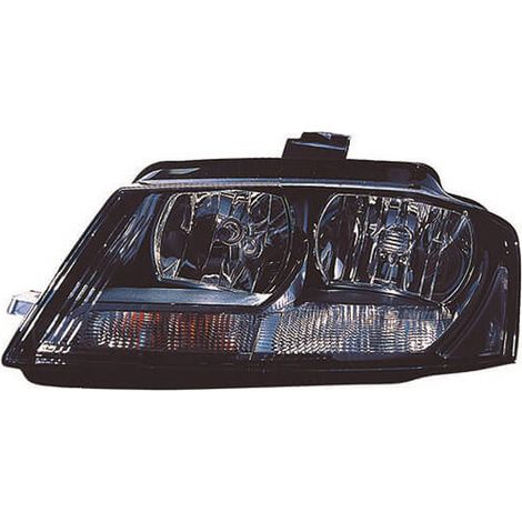 Phare avant gauche H7/H7 fond noir Audi A3 et A3 Sportback 8P phase 3 2008-2012