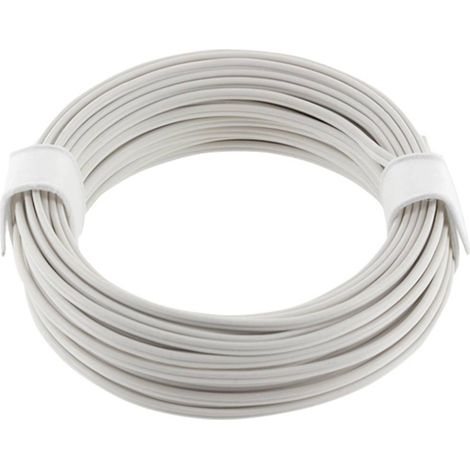econ connect KZL2X008WS5 Fil de câblage 2 x 0.08 mm² blanc 5 m