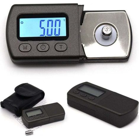Mini-Digitalwaagenadapter, Vinyl-Plattenspielernadel, digitaler Plattenspieler-Stylus-Kraftskalenmessgerät-Tester, Phonograph-Schallplatten-LCD-Hintergrundbeleuchtung