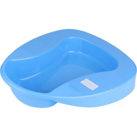 Bassine de lit rigide en plastique épais, stable et robuste, surface lisse, pour patient alité, usage médical hospitalier. (1/5)