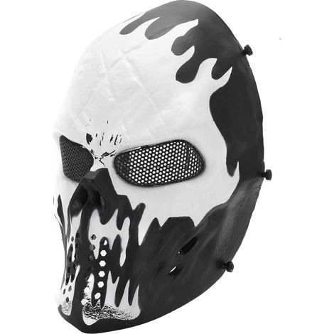 Masque intégral de jeu M06 BB Protection motif crâne effrayant avec protection oculaire pour Halloween (1/5)
