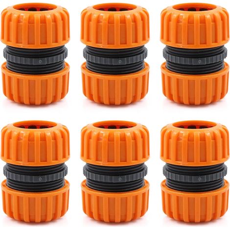KIT DE RÉPARATION DE TUYAU D'ARROSAGE - 6 PIÈCES POUR CONNECTER FACILEMENT ET RAPIDEMENT UN RACCORD DE 19 MM (3/4 ") OU UN TUYAU D'ARROSAGE (1/5)