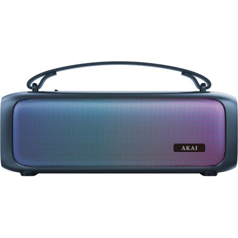 Altavoz Bluetooth Akai abts-08BL de 8 W RMS con Bluetooth 5.1, FM, AWS y RGB azul. (1/5)
