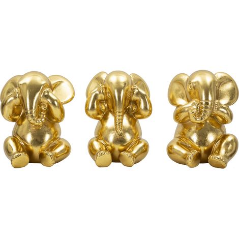 Elefant – Ich sehe nicht/Ich höre nicht/Ich spreche nicht – 3er-Set, Ø 15,5 x 20,5 cm (1/5)