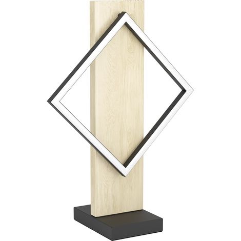 Lampada Scrivania Rustico Country Boyal Metallo Marrone Led 13W Ip20