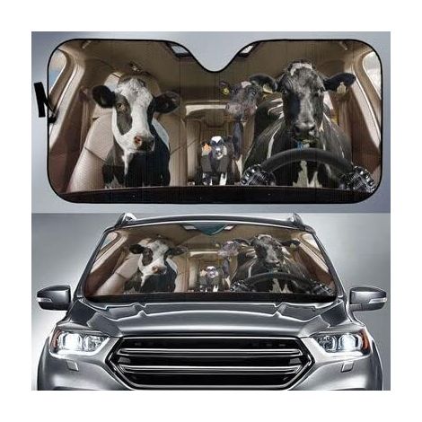 Couverture Pare-Brise Voiture Funny French Bulldog Family