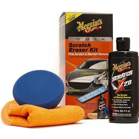 Meguiar's G190200EU Quick Scratch Eraser Kit, Kit Rimuovi Graffi