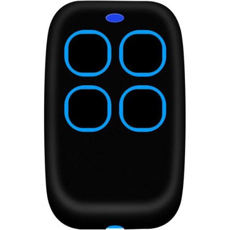 Telecomando universale blu a 2 canali e 4 tasti – Copia RF 280–900 MHz per cancelli, porte di garage, tapparelle e illuminazione – Compatibile con sistemi senza marchio