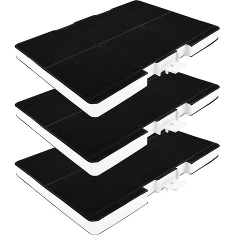 Filtro de carbón AllSpares (3 uds.) para campanas extractoras compatibles con Bosch 11026771 / 00705432 / DHZ5346 / Siemens LZ53451 y Neff Z5102X1 (315x215x21mm)