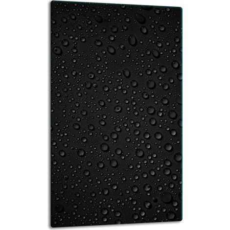 Tablero de mesa de vidrio de 30x52 cm, negro. (1/5)