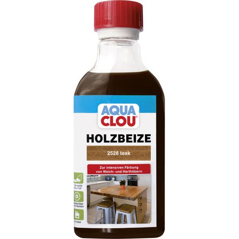 Aqua Clou Holzbeize 250 ml, teak Beize Beizen Holz Innen (1/3)