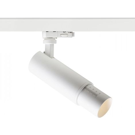 Faretto ZUMA DIMM per binario trifase bianco  230V LED 20W 10 50°  3000K