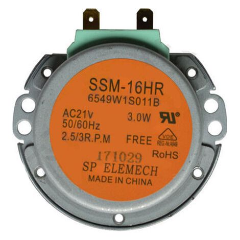 VURAHOME - Ssm-16Hr Ac21V 3W 50 / 60Hz 6549W1S011B Turntable Synchrone Remplacement Du Moteur Pour Lg Micro-Ondes (1/4)