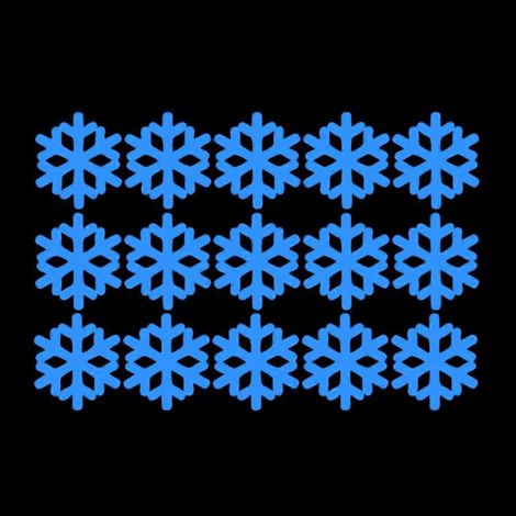 1 autocollant mural fluorescent flocon de neige amovible et créatif (blanc)-30X20X0.1CM-White (1/3)