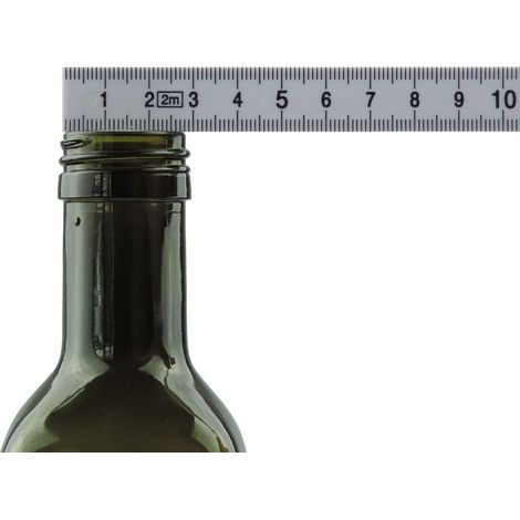 Viva-Haushaltswaren, 6 Bottiglie con Chiusura A Vite/Aceto in Vetro con Diametro 5 Cm Imbuto, Verde Scuro, 250 Ml (1/3)