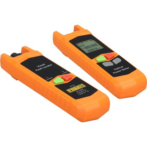 Détecteur de défauts visible par laser rouge 650 nm, wattmètre optique portable de 10 mW avec lumière LED intégrée. (1/5)