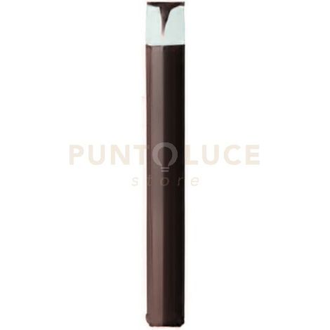 GES2012- PALETTO H.80CM 1 LUCE ATTACCO E27  IP44 IN ALLUMINIO MARRONE