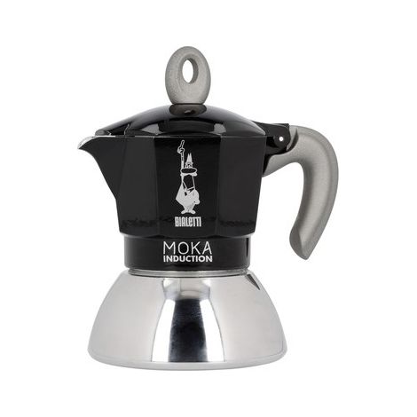 Bialetti New Moka Induction 6tz Black Coffee Maker