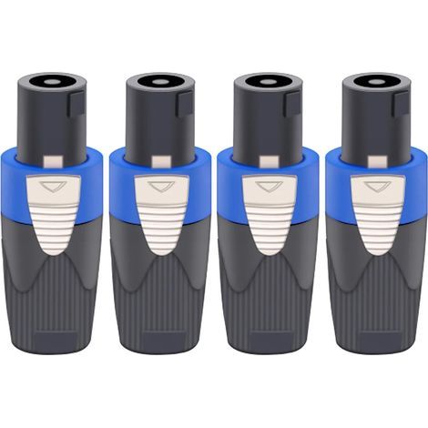 Speakon-Anschlüsse, 4-poliger Buchse-auf-Stecker-Adapter, NL4- und NL2-Serie, für Lautsprecher und Bühnenbeleuchtung (1/5)