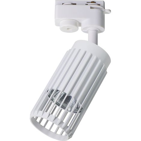 Spot sur rail 1 phase blanc Vertical Milagro réflecteur tube 1xGU10 8W (1/5)
