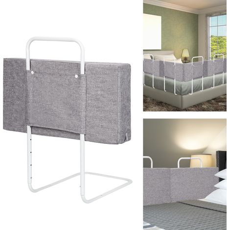 TolleTour 1 pezzo sponda letto bambini 60 cm, protezione anticaduta regolabile, grigio (1/5)