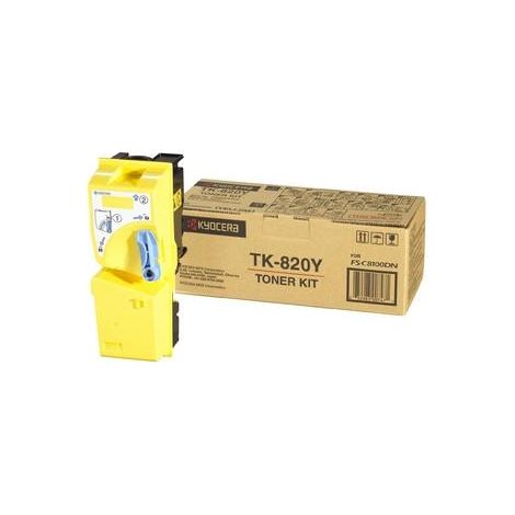KYOCERA TK-820Y Cartouche de toner 1 pièce(s) Original Jaune
