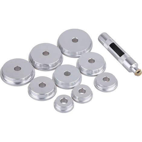 Kit de 10 outils professionnels pour la pose de joints de roulements de roue en aluminium et de bagues de roulement (outil d'atelier). (1/5)