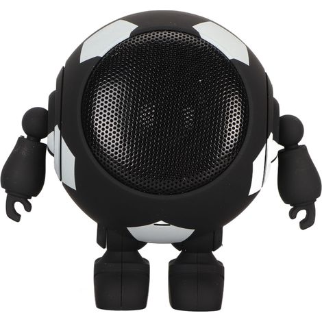 Enceinte Bluetooth stéréo sans fil portable et compacte, idéale pour les fêtes à la maison (noire). (1/5)