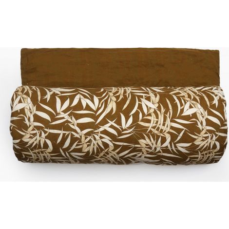 Housse d'édredon lin lavé - Vanuatu - 80 x 200 cm - Marron - Livraison gratuite