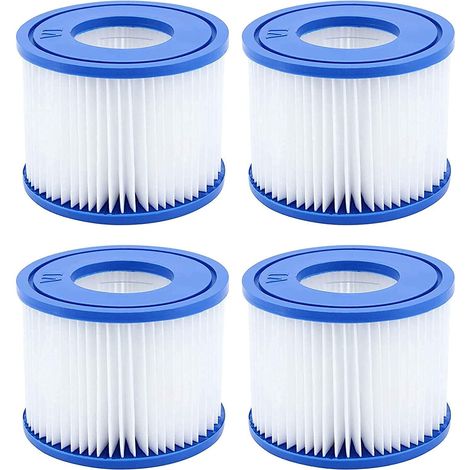 Poolfilter Typ VI, kompatibel mit Lay-Z-Spa und Coleman SaluSpa 90352E Filtern (4er-Pack) (1/5)